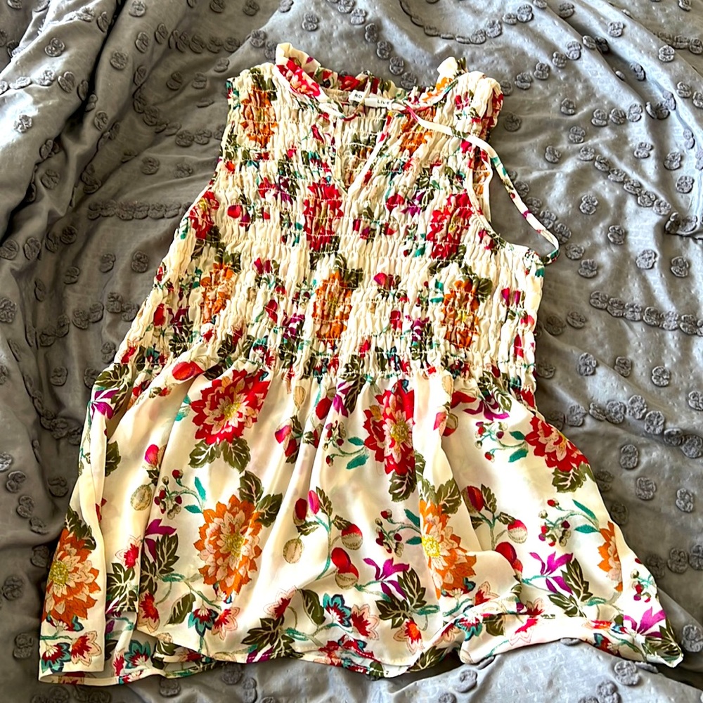 floral tank top